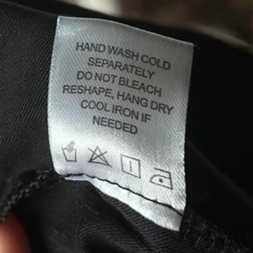 Sigrid Olsen black linen blend trousers Size 14